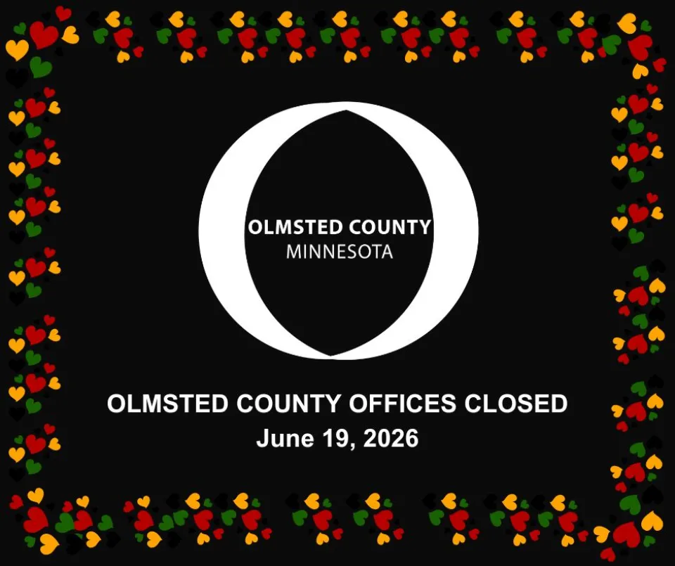 Olmsted County offices closed Friday, June 19, 2026