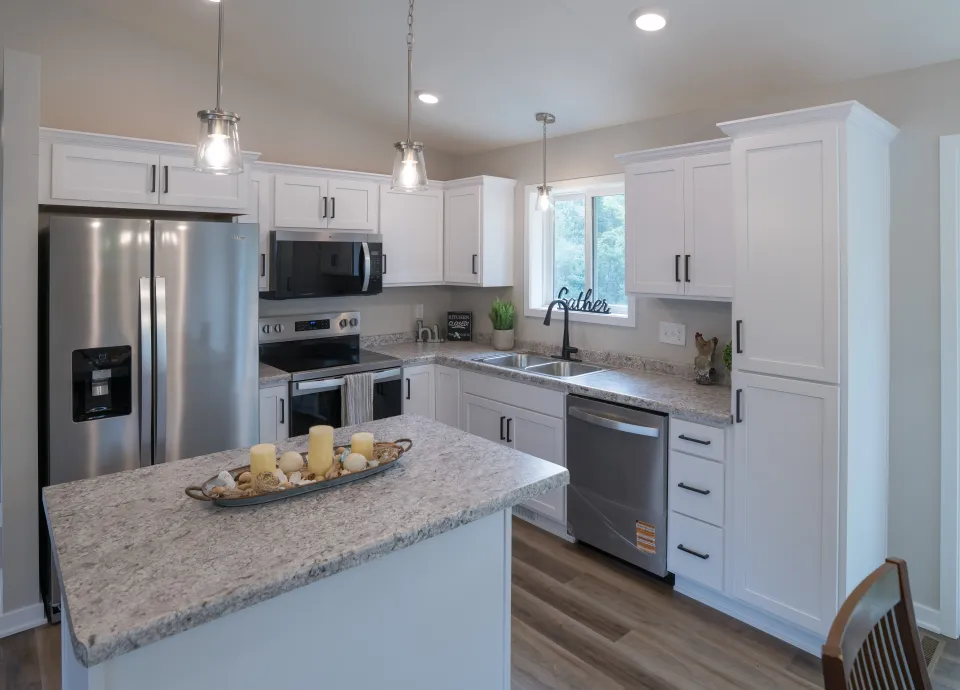 Kitchen in a new housing develop