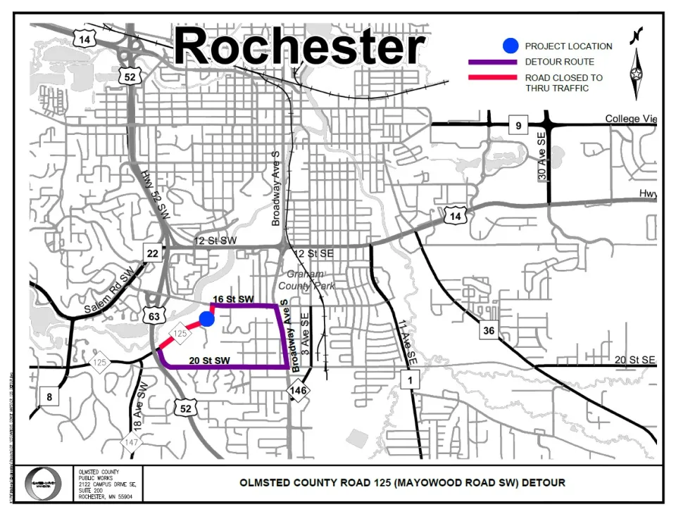 road closure map