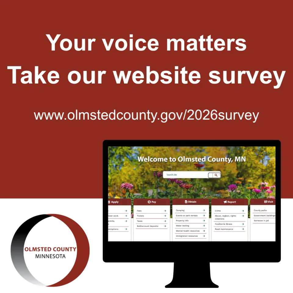 Olmsted County website survey is live – Participate by November 20! 