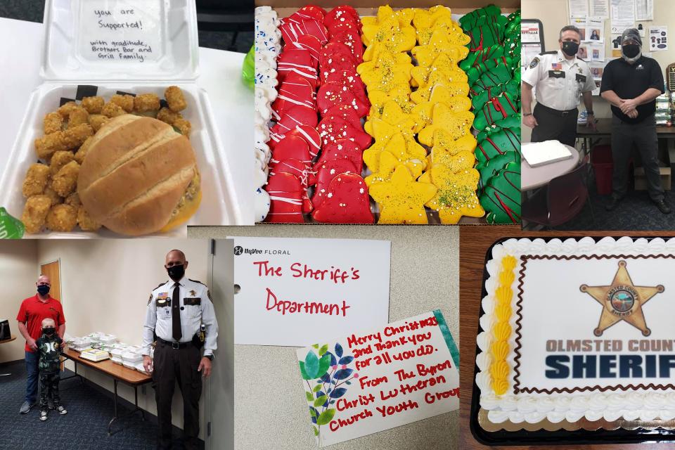 Photos of treats the Sheriff's Office received over the last month