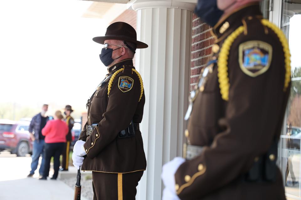 Honor Guard at Mark Anderson's Visitation