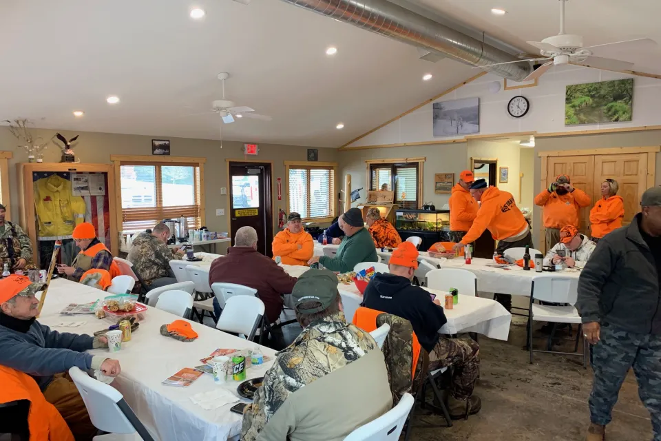 DAV Deer Hunt gathering at Chester Woods Park