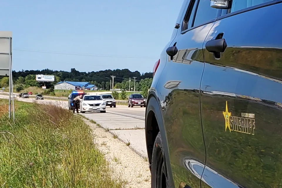 Sheriff's Office Squad on Traffic Stop