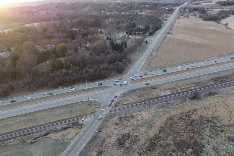 CSAH 44 and TH 14 Intersection