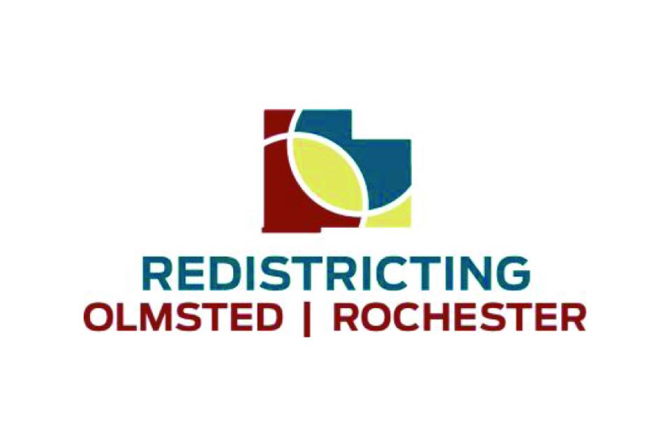Olmsted and Rochester redistricting 2022 logo