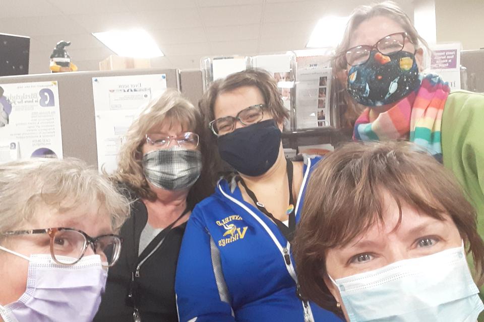 Public Health Staff in masks