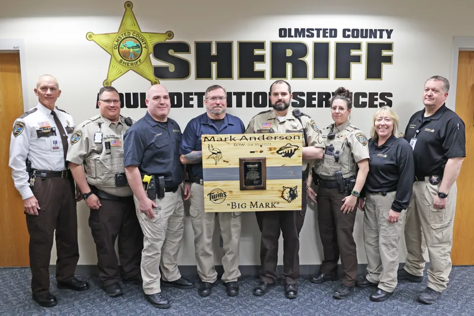 ADC staff with Mark Anderson Memorial