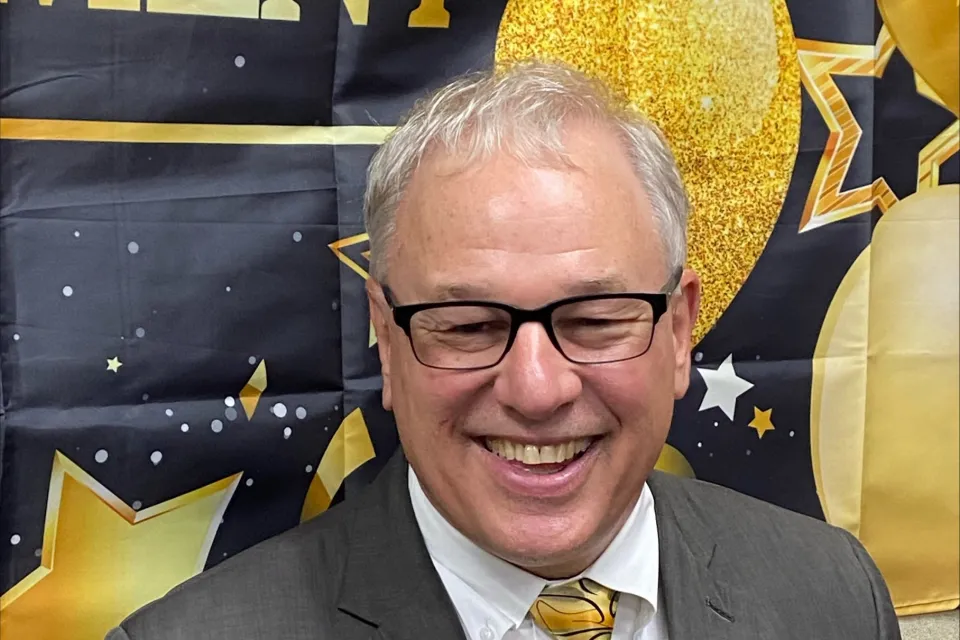 Mark Krupski at his retirement party