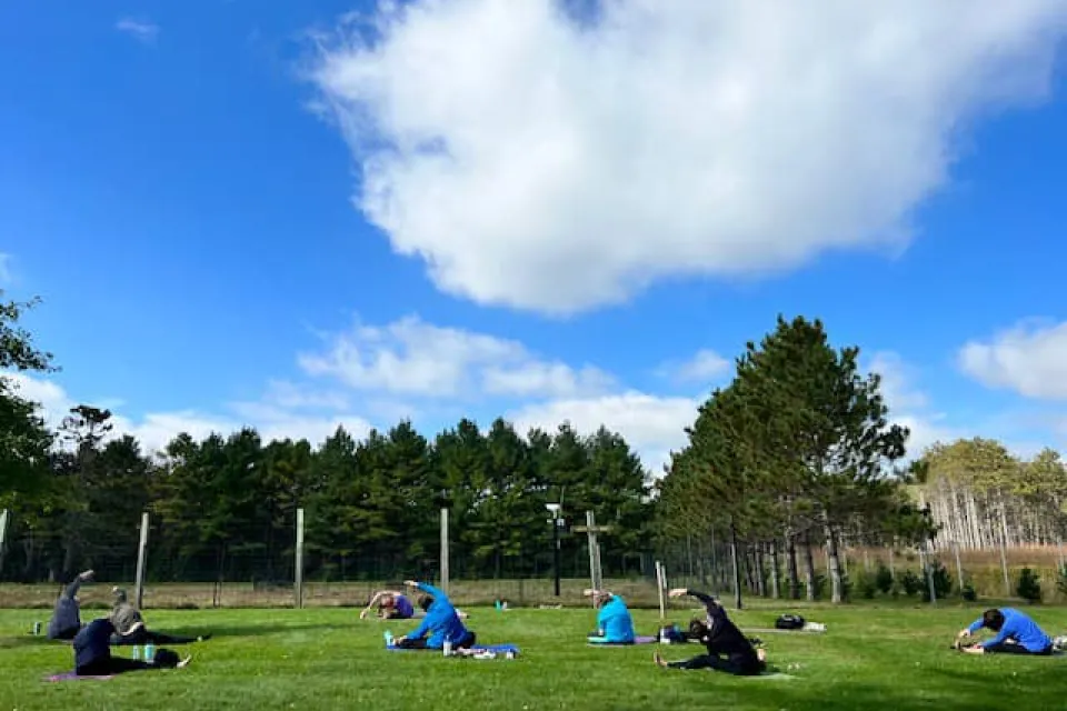 Yoga Session at Oxbow Park