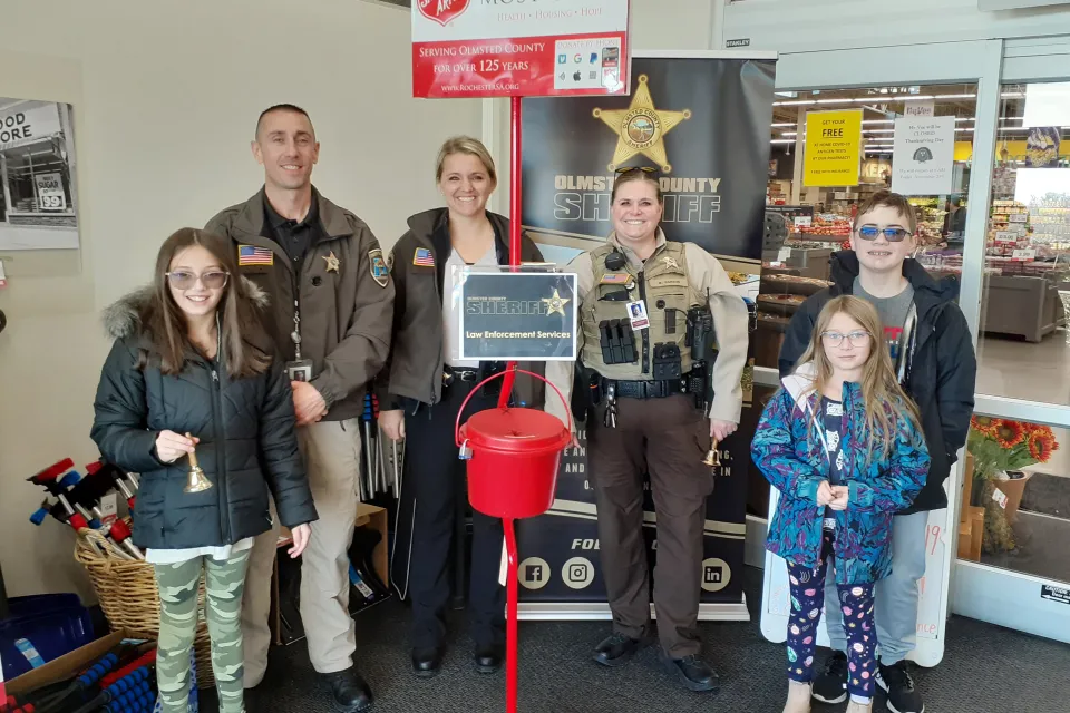 Members of Sheriff's Office bell ringing
