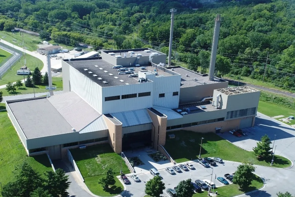 overhead view of Waste to Energy Facility