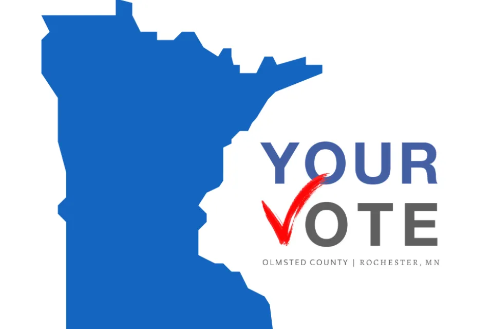 The state of Minnesota. Your Vote, Olmsted County, Rochester